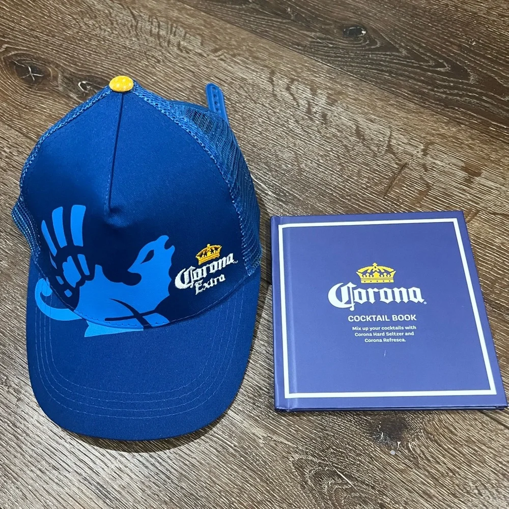 NWOT corona hat / corona cocktail book - Picture 9 of 9